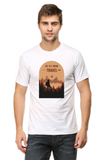 White Go Travel Half Sleeve Tshirt