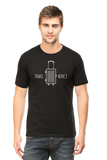 Navy Travel Addict Half Sleeve Tshirt