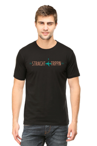 Straight Tripping Round Neck Tshirt