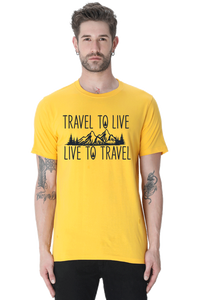 Travel to Live Half Sleeve Tshirt