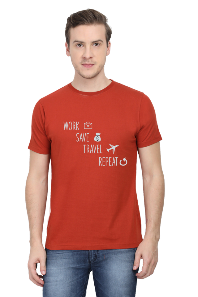 Work Save Travel Half Sleeve Tshirt