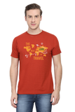 Red Next Level Travel Short Sleeve Tshirt