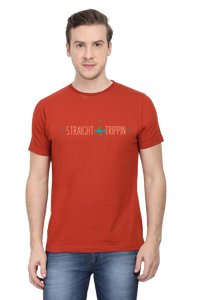 Straight Tripping Round Neck Tshirt