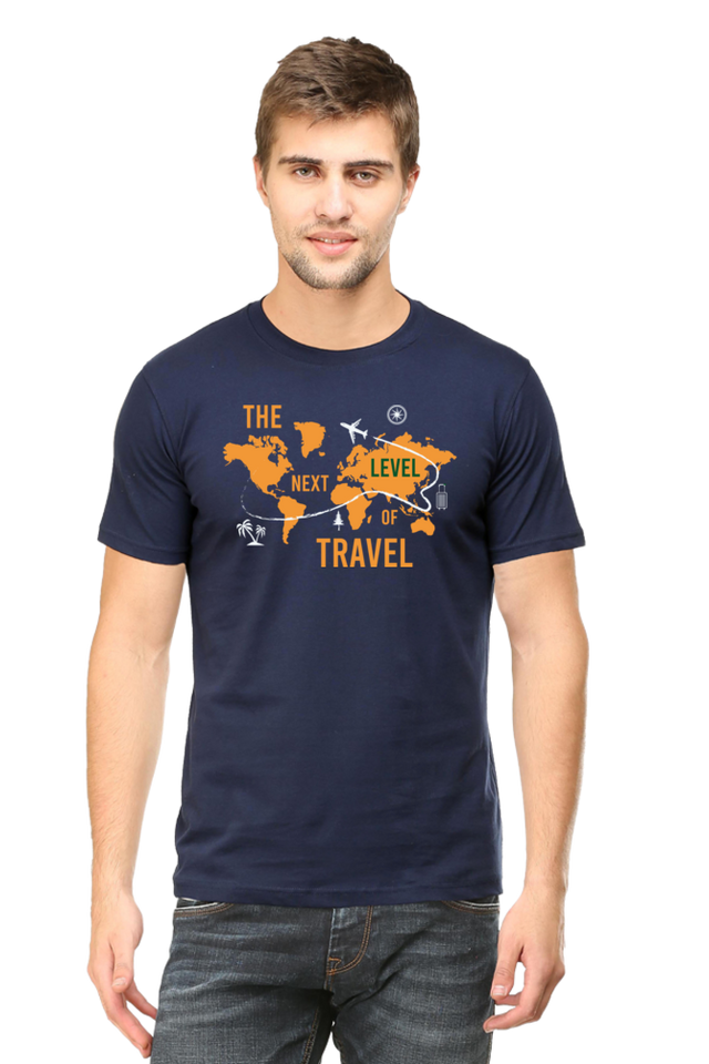 Red Next Level Travel Short Sleeve Tshirt