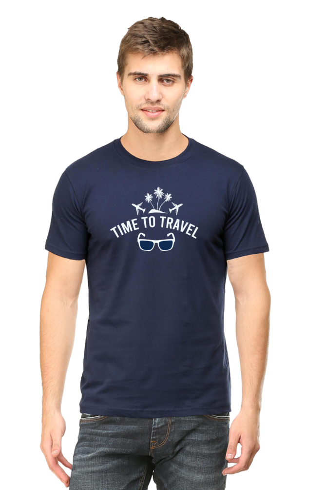 Royal Time to Travel Round Neck Tshirt