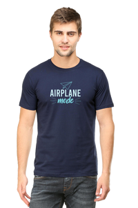 Airplane Mode Short Sleeve Tshirt Navy Blue