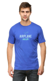 Maroon Airplane Mode Short Sleeve TShirt Blue