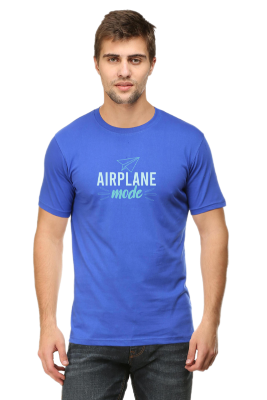 Airplane Mode Short Sleeve TShirt Blue