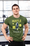 Red Hustle For Muscle Tshirt