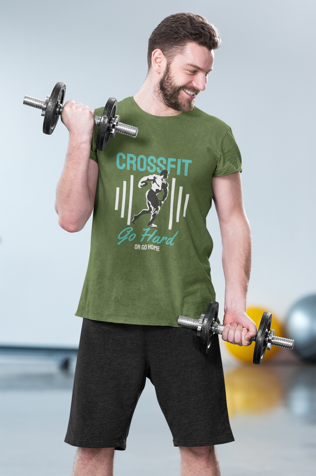 Blue Crossfit T Shirts