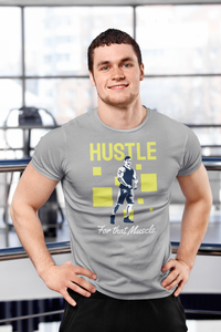 Maroon Hustle For Muscle Tshirt