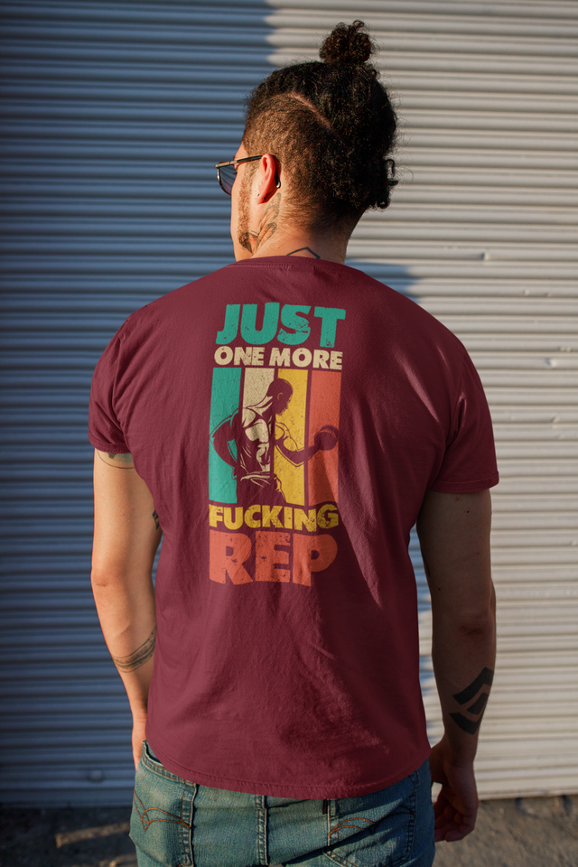 Green One More Rep Back Print TShirt