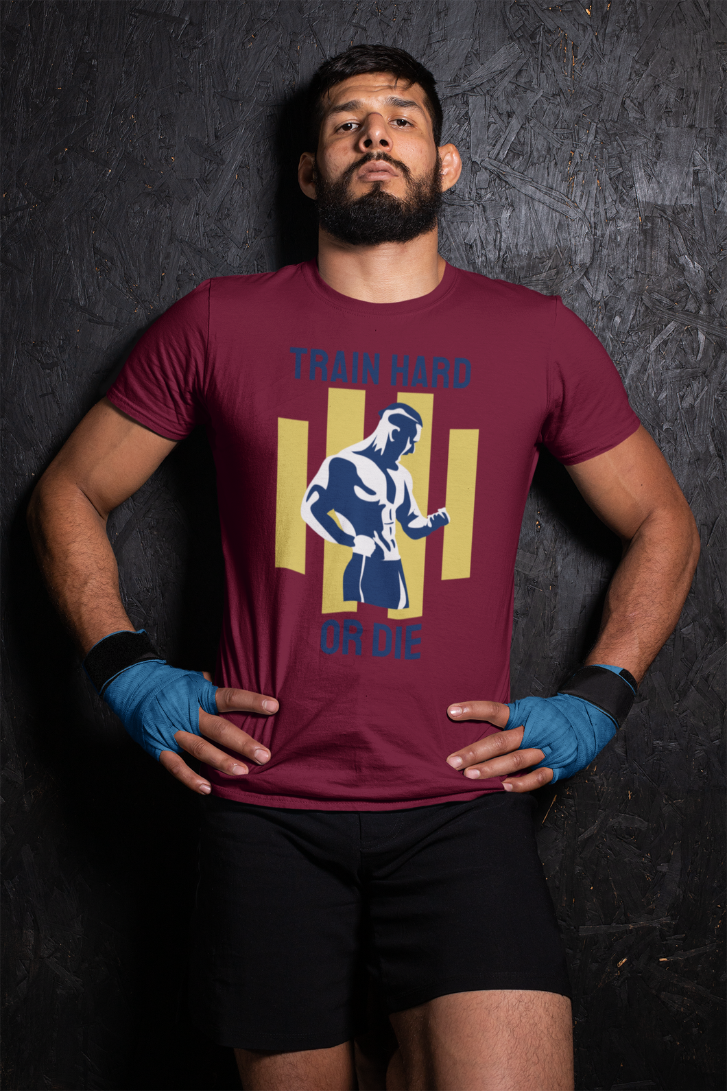 Maroon Train Hard Tshirt