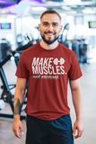 Red Make Muscle Half Tshirt