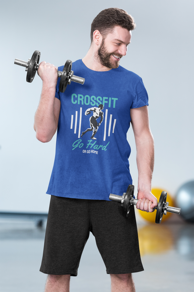 Blue Crossfit T Shirts