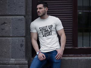 Red Shut Up & Squat Half Sleeve Tshirt