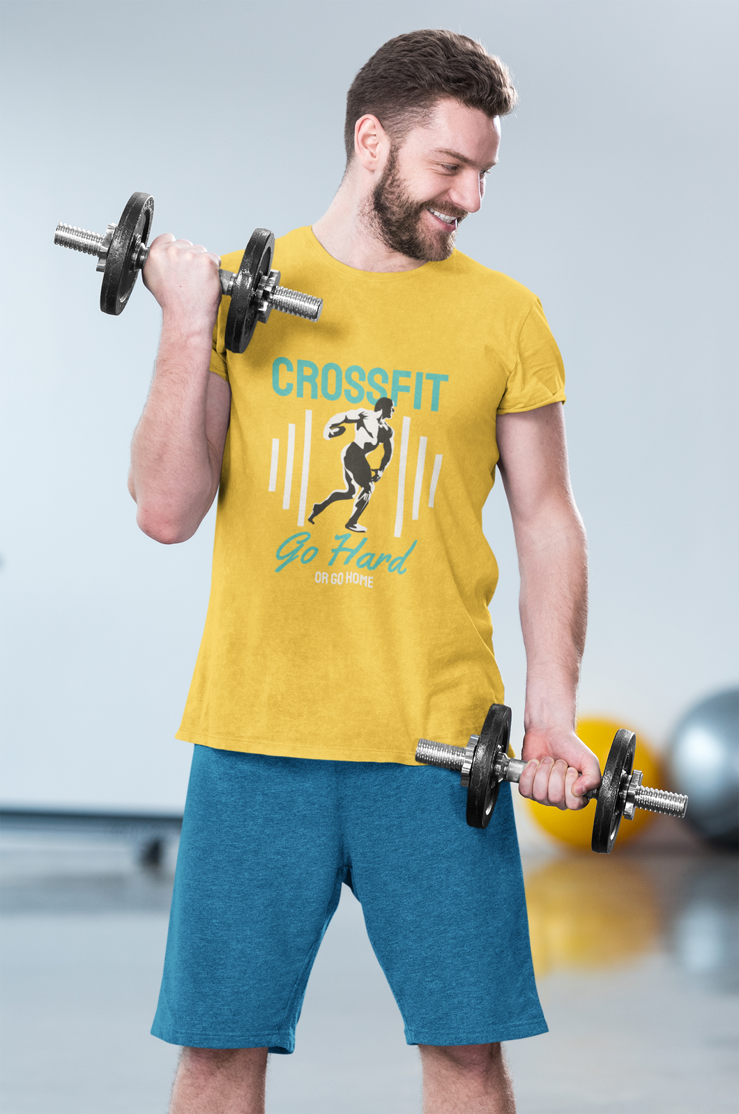 Yellow Crossfit T Shirts